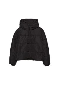 HOODED PUFFER - Winterjacke - black