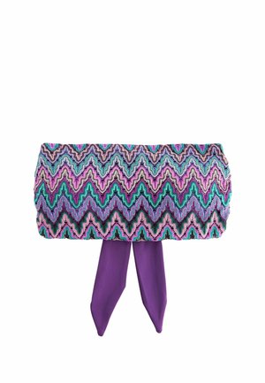 Next BANDEAU - Vrchný diel bikín - purple green crochet