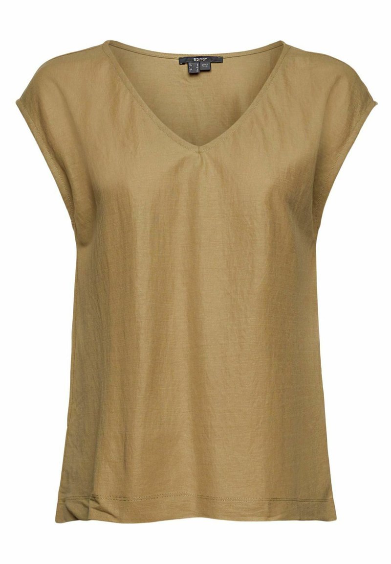 Damen T-Shirts | Esprit Collection TEE T-Shirt basic khaki green/grün-meliert - XK06542 Damen T-Shirts | Esprit Collection TEE T-Shirt basic khaki green/grün-meliert - XK06542