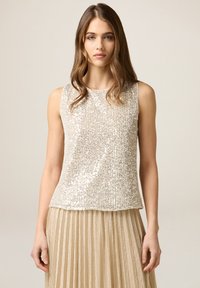 IN PAILLETTES - Camicetta - argento