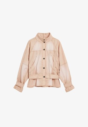 Desigual TURTLENECK - Jachetă din denim - pink