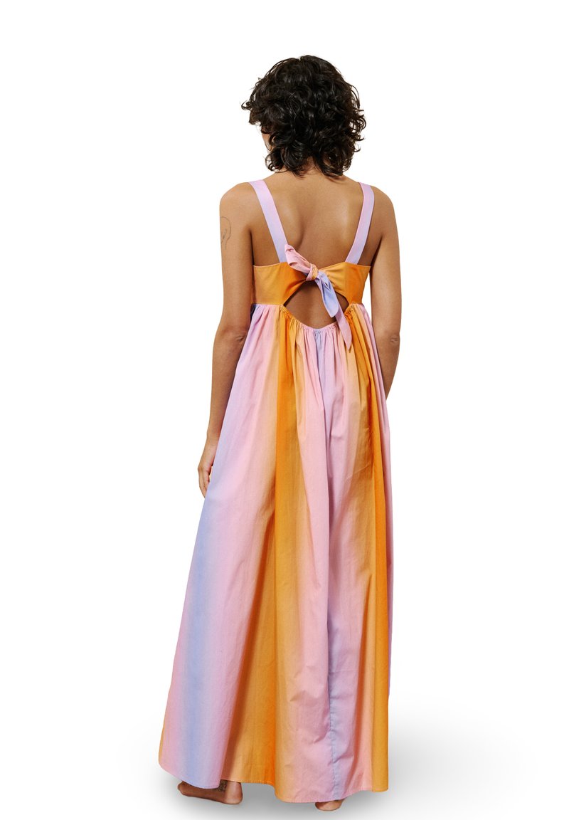 knee length dresses for ladies Elisha Tiered High-Low Maxi Dress