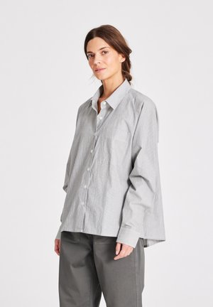 BELLA RAGLAN STRIPED  - Camicia - dark grey ecru stripe