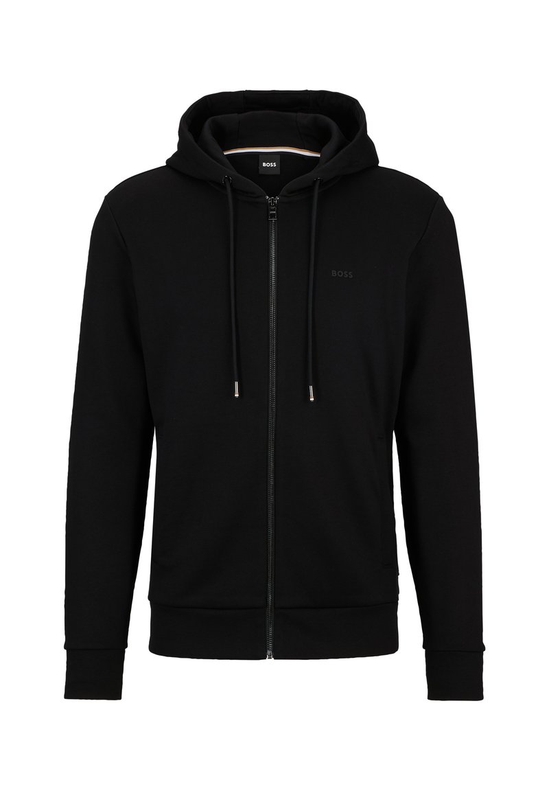 Boss Sweater met rits zwart