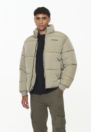 SOLIN CRUSHED PUFFER JACKET - Žieminė striukė - mud beige