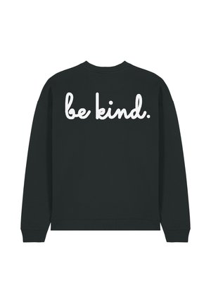 BE KIND BACK EMBROIDERY UNISEX OVERSIZE  - Sweatshirt - black