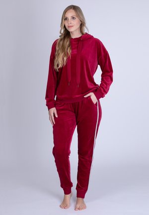 SLOUCHER HAUSANZUG MIT KAPUZE UND B¸NDCHEN - Pyjamas - bordeaux