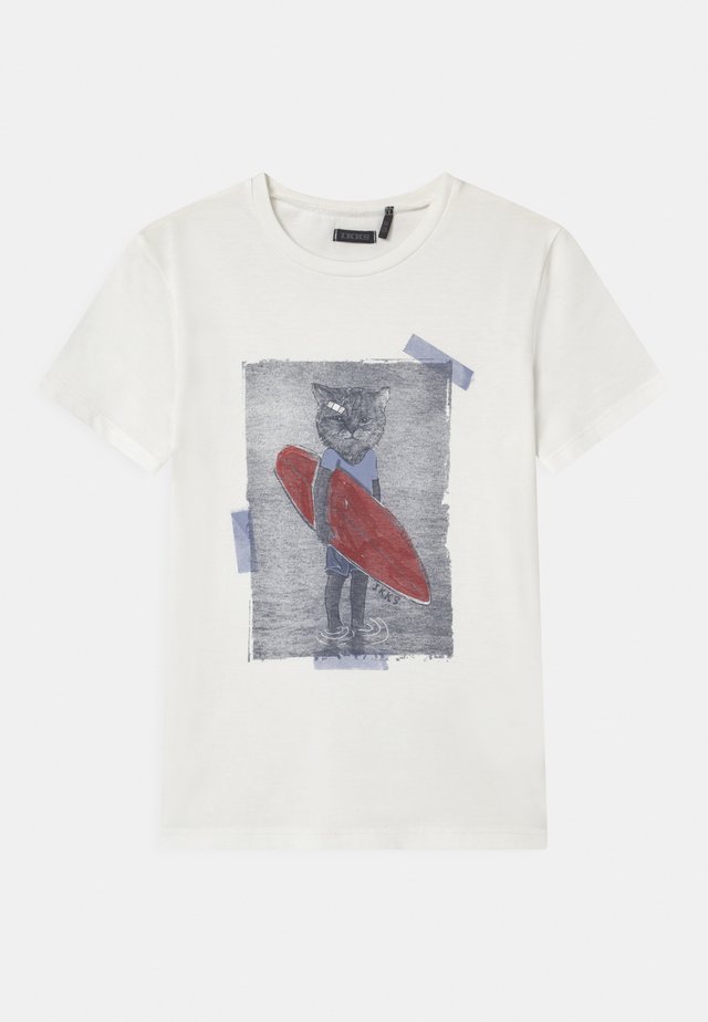 T-shirt con stampa - blanc cassé