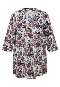 Ulla Popken PAISLEYMUSTER V AUSSCHNITT STEHKRAGEN 3/4 ARM - Bluse