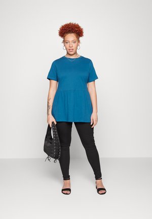 2 PACK - Basic T-shirt - blue/black