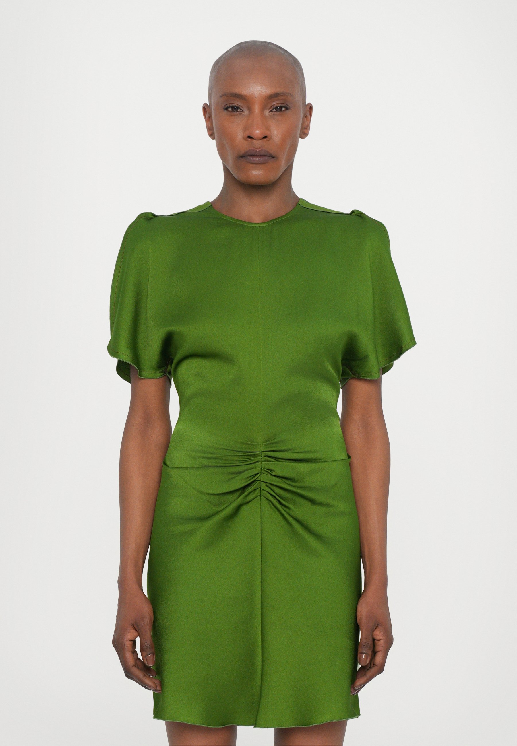 【関税込み】VICTORIA BECKHAM GATHERED WAIST MINI' DRESS Gathered Waist Mini Dress In Ivory – Victoria Beckham Int