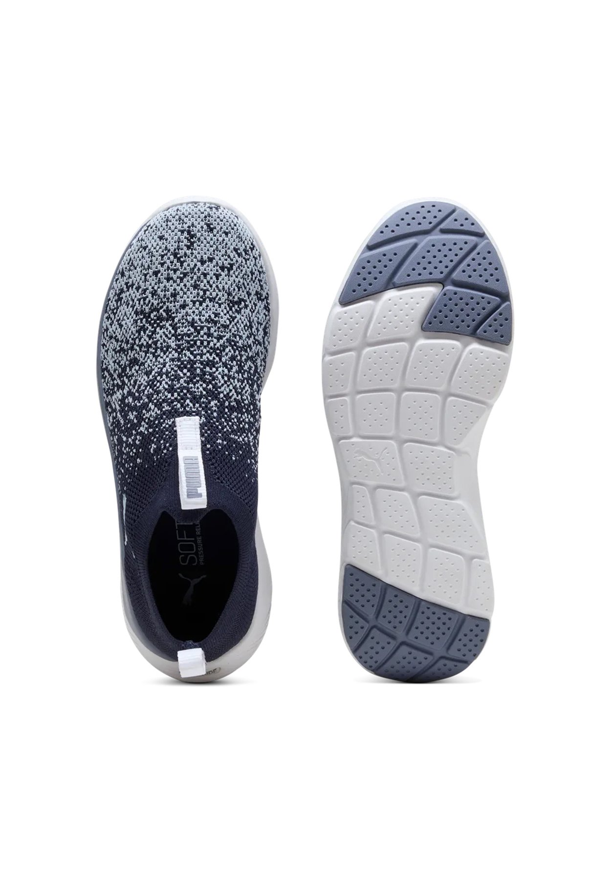 PUMA SOFTRIDE PREMIER SLIP-ON STRICK-LAUFSCHUHEDAMEN 309834 18 NAVY/GREAY