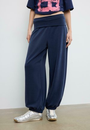 SOFT-TOUCH BALLOON JOGGER  - Pantalon de survêtement - mottled dark blue