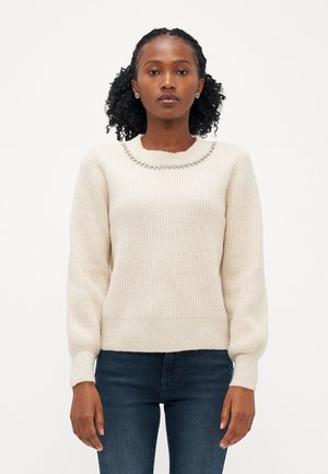 ONLGAIDA LIFE O NECK - Striktrøje - pumice stone melange