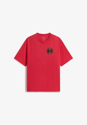 Vans, BLOTCHED CIRCLE. - T-shirt imprimé - dark red
