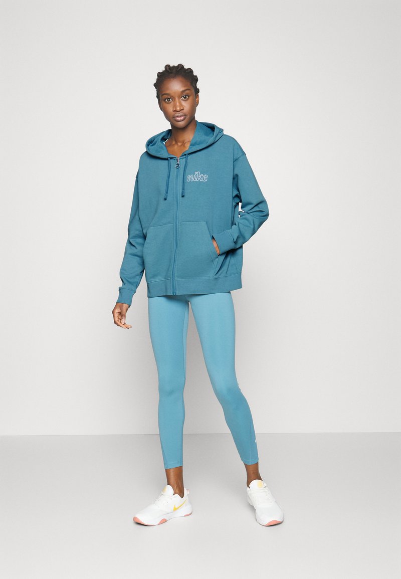 Nike Performance Zip-up sweatshirt - noise aqua/(white)/blue - Zalando.co.uk