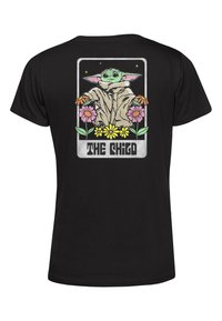 Star Wars MANDALORIAN THE CHILD FLORAL - Camiseta estampada - black
