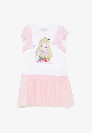 Monnalisa, VESTITO BAMBINA MONNALISA 19E918_5001 - Jurk - bianco