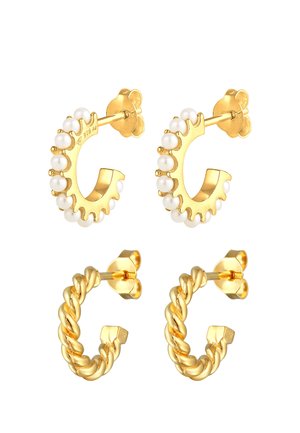 2 PACK - Boucles d'oreilles - gold-coloured