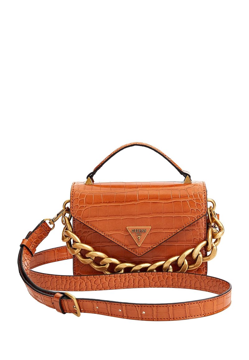 Guess RETOUR MINI TOP HANDLE FLAP Handbag braun/brown Zalando.ie