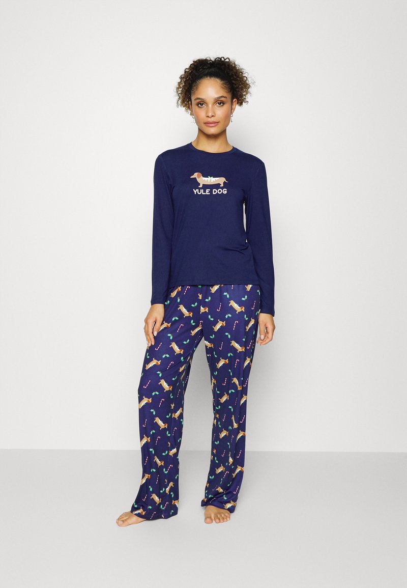 Loungeable YULE DOG LONG SLEEVE SET Pyjama multicoloured/dunkelblau