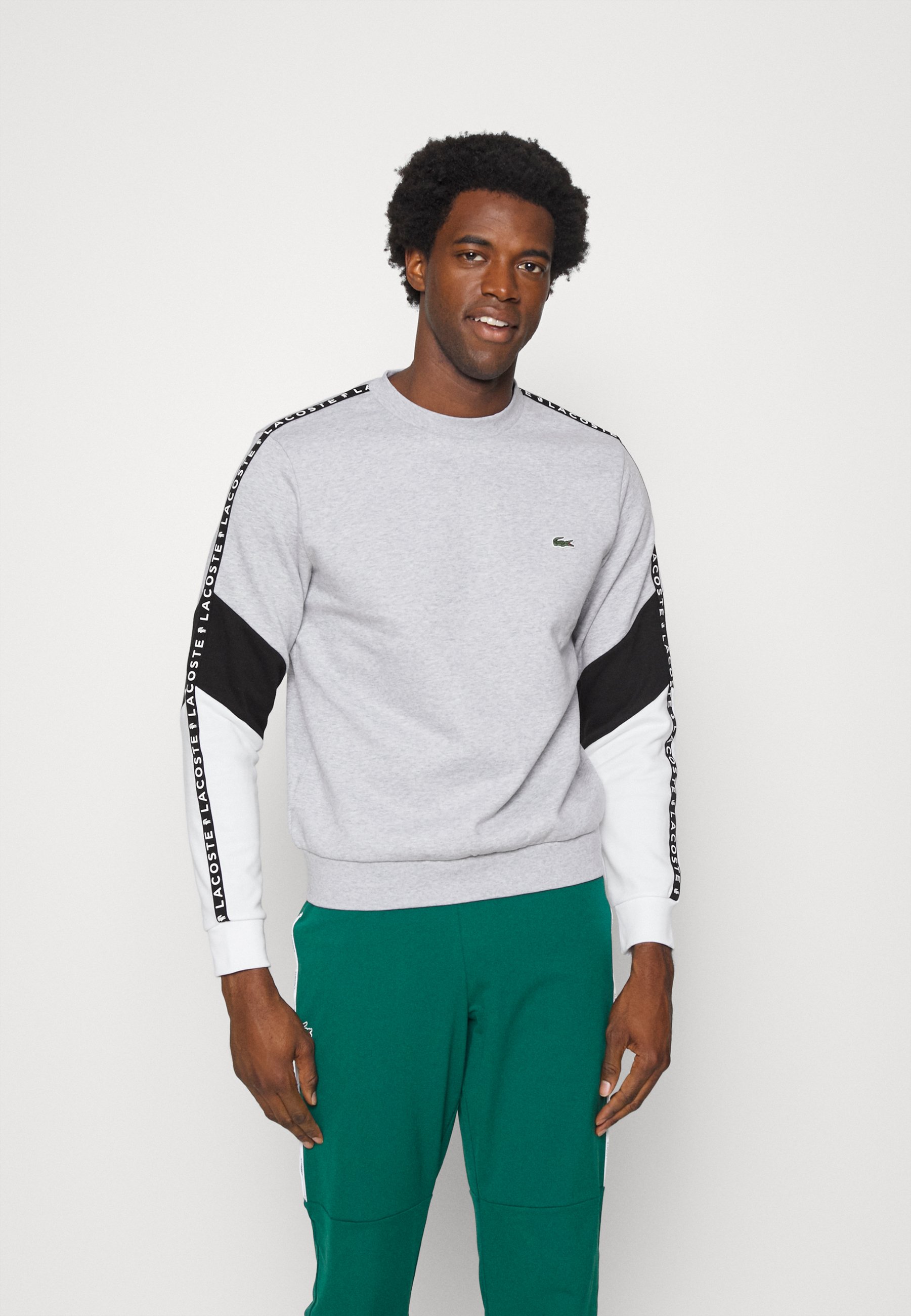 Lacoste Sport TAPERED - Sudadera - gris chine/noir/blanc/gris claro -  Zalando.es