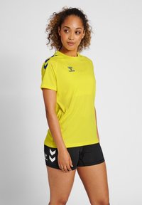 Hummel - Sports T-shirts - blazing yellow true blue Miniaturebillede 1