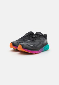 HOKA CLIFTON 9 GTX - Chaussures de running sur route - black/electric aqua