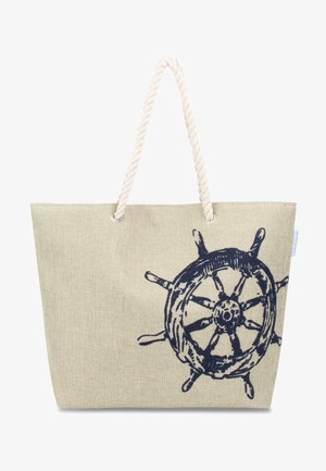 Normani, BEACH BAG - Shopping Bag - beige, dark blue, anthracite