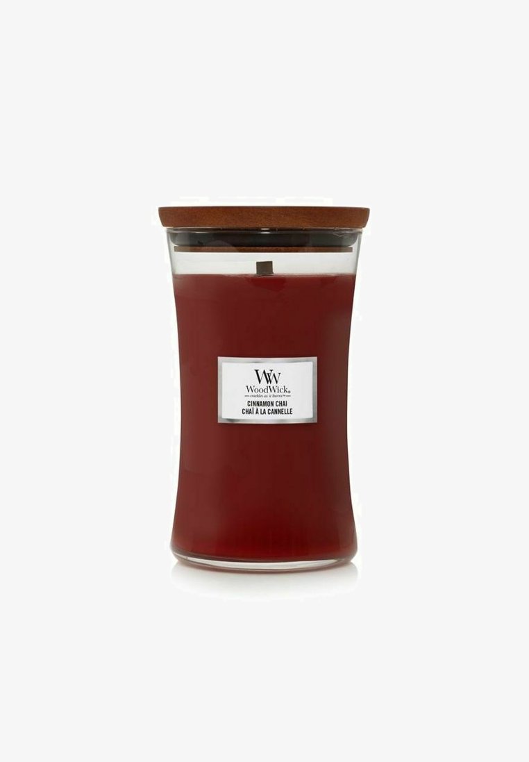 Woodwick - WOODWICK LARGE - CINNAMON CHAI - Tuoksukynttilä - transparent, Suurenna