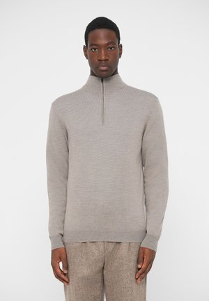 KIYAN QUARTER ZIP - Πουλόβερ - brindle melange