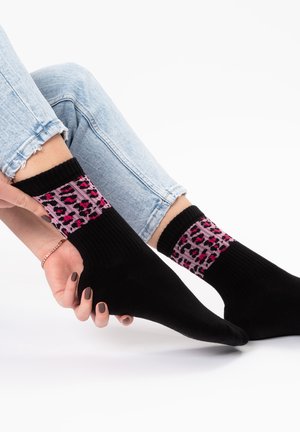 OCCULTO, 6 PACK TIERMUSTER - Socks - weiß-pink-leo