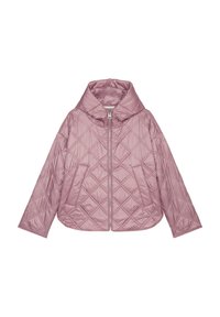Marc O'Polo QUILTED CAPE JACKET WELT POCKETS SIDE SLITS - Übergangsjacke - dark mauve
