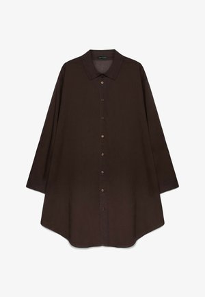 Fiorella Rubino, CAMICIA LUNGA - Hemdbluse - marrone