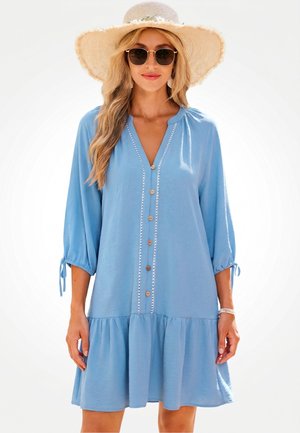 Cupshe, ELEGANT BEACH COVER UP DRESS - Vestito casual - light blue