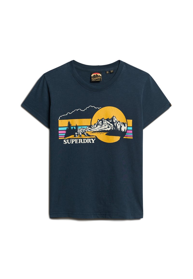 Superdry & Co T-shirt print blauw