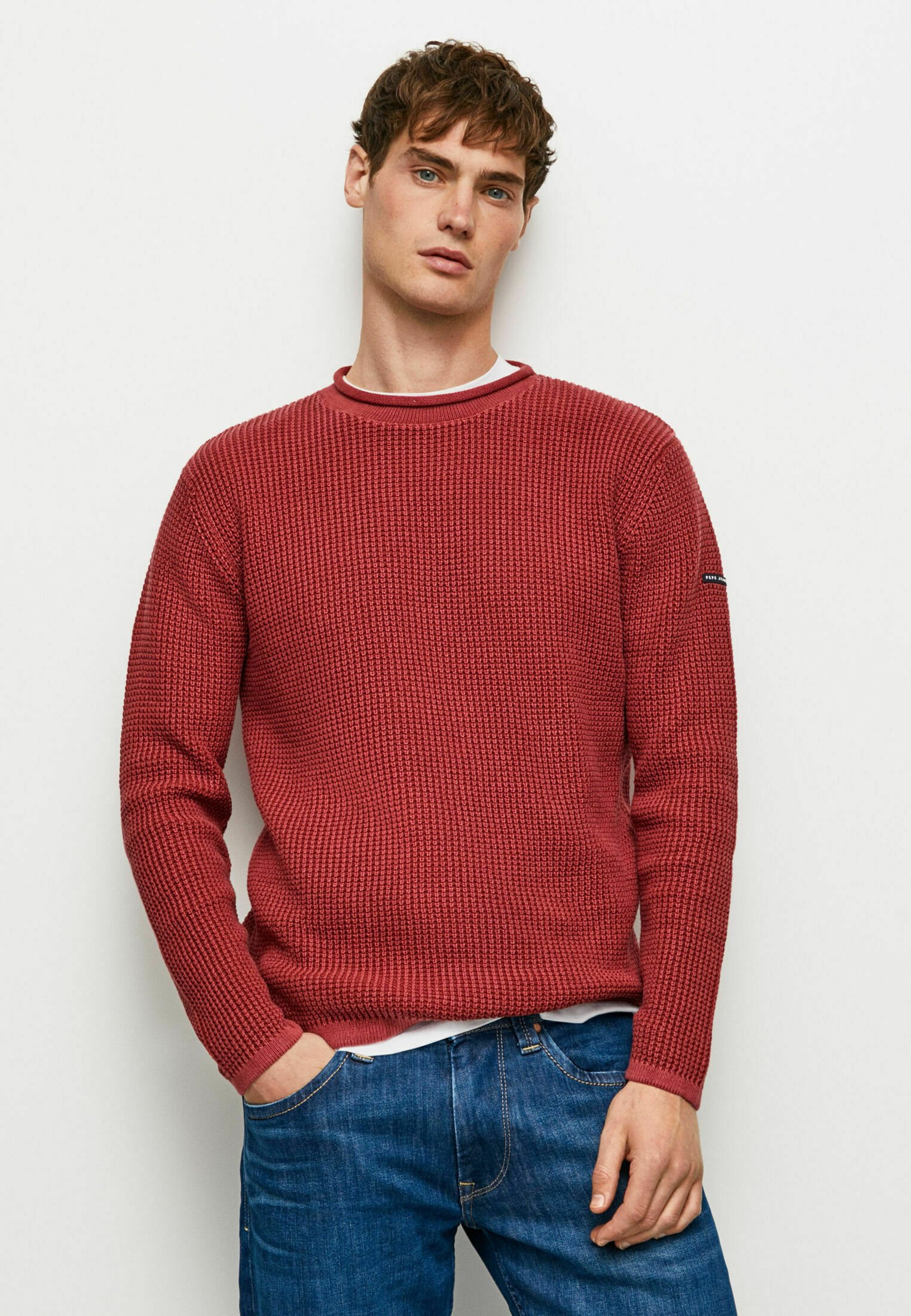 Jeans - Jersey - burnt red/rojo - Zalando.es
