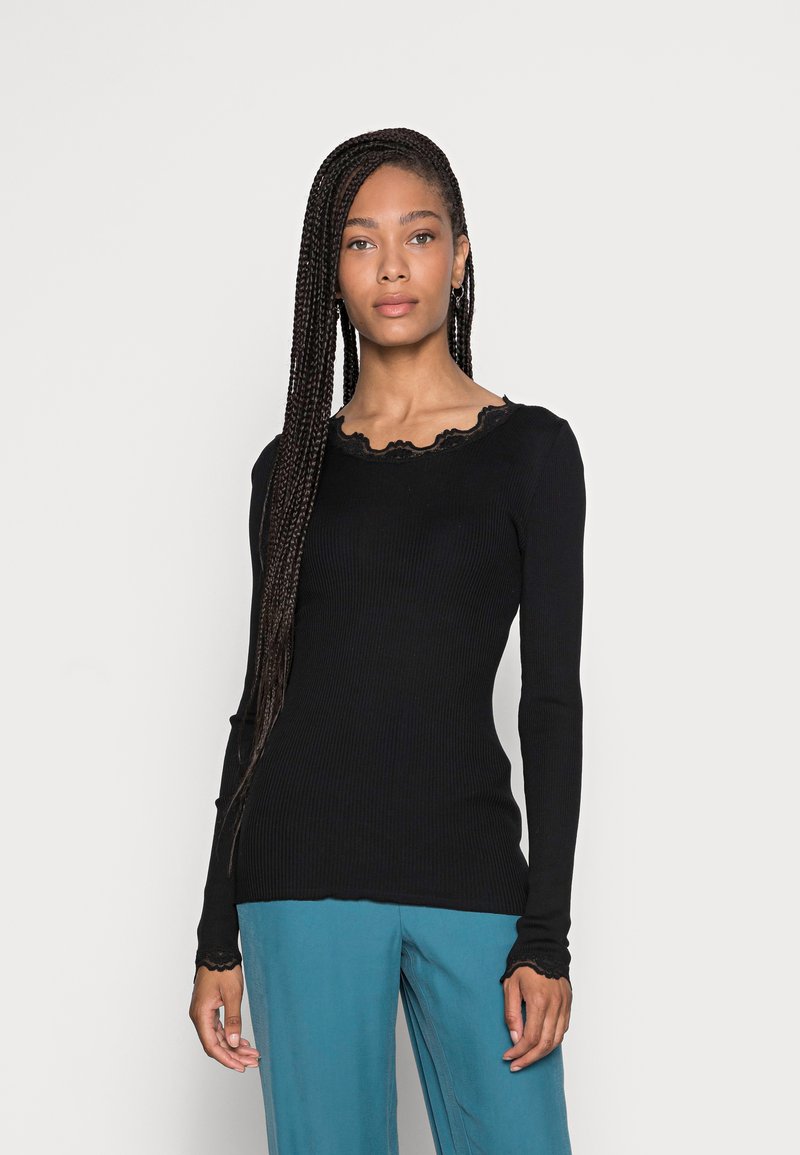 Rosemunde BABETTE REGULAR  - Maglietta a manica lunga - black