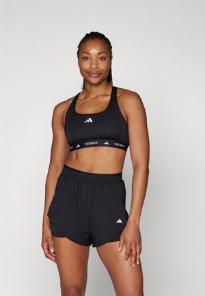 POWERREACT TECHFIT - Medium support sports bra - black