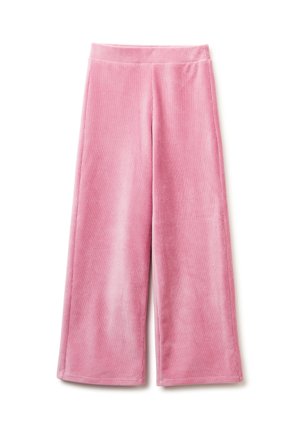 PALAZZO WITH ELASTICATED WAIST EMBROIDERED LOGO - Jogginghose - pink