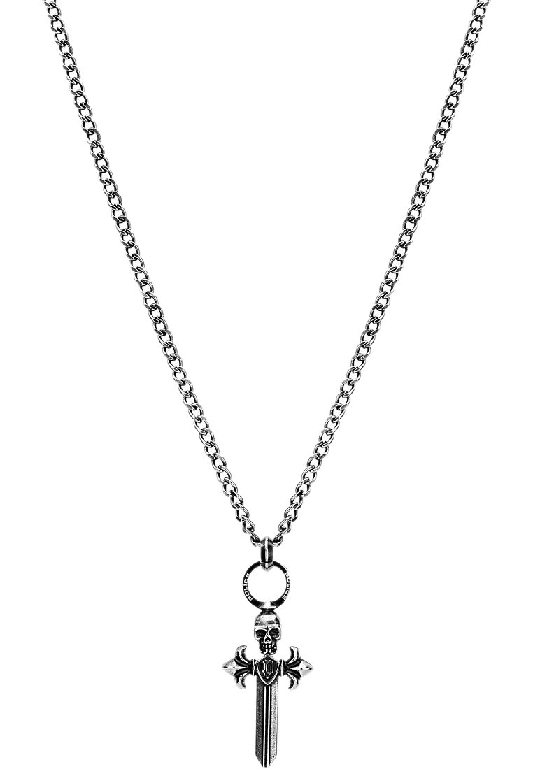 Police Halsband - silber