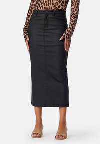 MIDI - Jeansrok - black