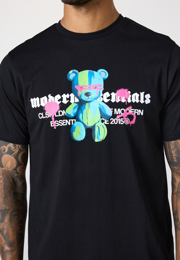 DRIP GRAFFITI TEDDY TEE - Print T-shirt4