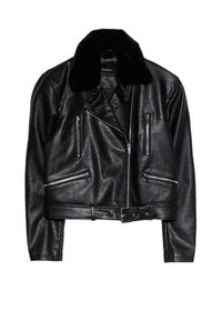 Stradivarius Giacca in similpelle - black