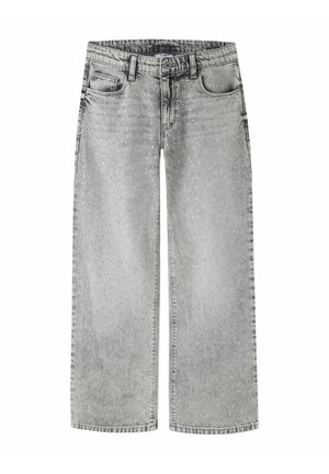 STRASS - Jean boyfriend - light grey denim