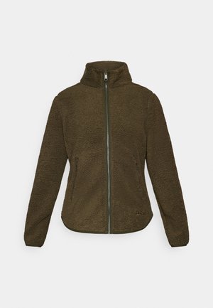 Jack Wolfskin HIGH CURL - Giacca in pile - obsidian moss