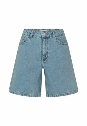 mbyM SANIRA-M - Lühikesed teksad - vintage light blue