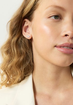 Next, TONE CUBIC ZIRCONIA FAN STUD - Ohrringe - sterling silver