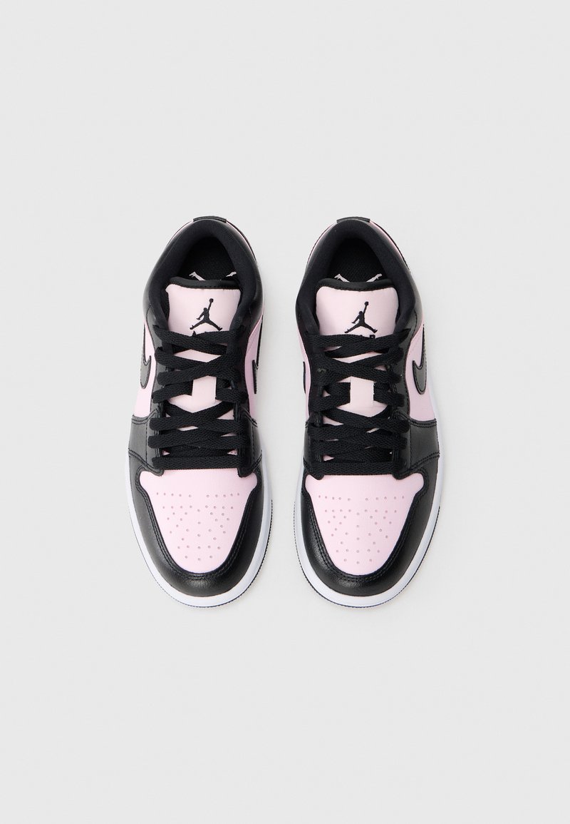 Nike Black Low-Top Sneaker with Pink Laces and Cream Tongue Nike adds a luxurious twist to the  main image 2