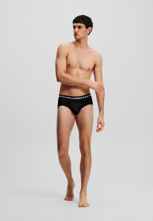 KARL LAGERFELD, LOGO BRIEFS (PACK OF 3) - Trusser - grey